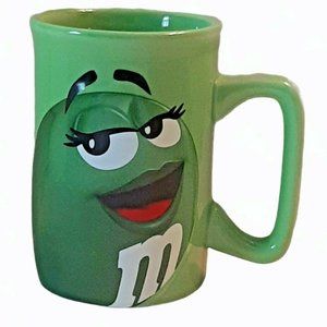 M&M's Green Lady Mug Mars Licensed MM 3D Coffee Cup Mug Collectible